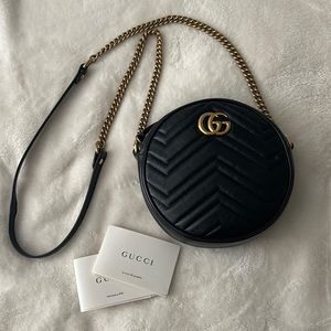 GUCCI Marmont Round Shoulder Bag